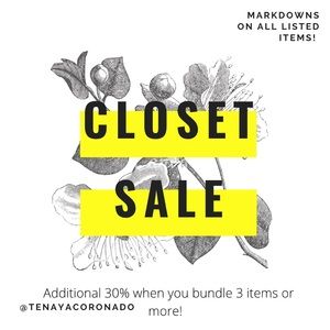 CLOSET SALE